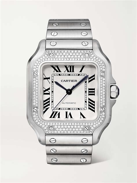 cartier santos full diamond.